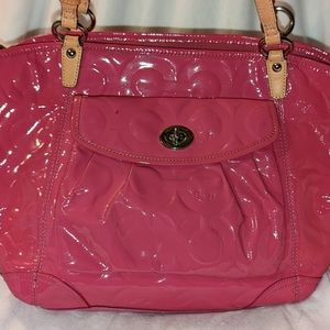 Coach Hot Pink Patent Leather purse